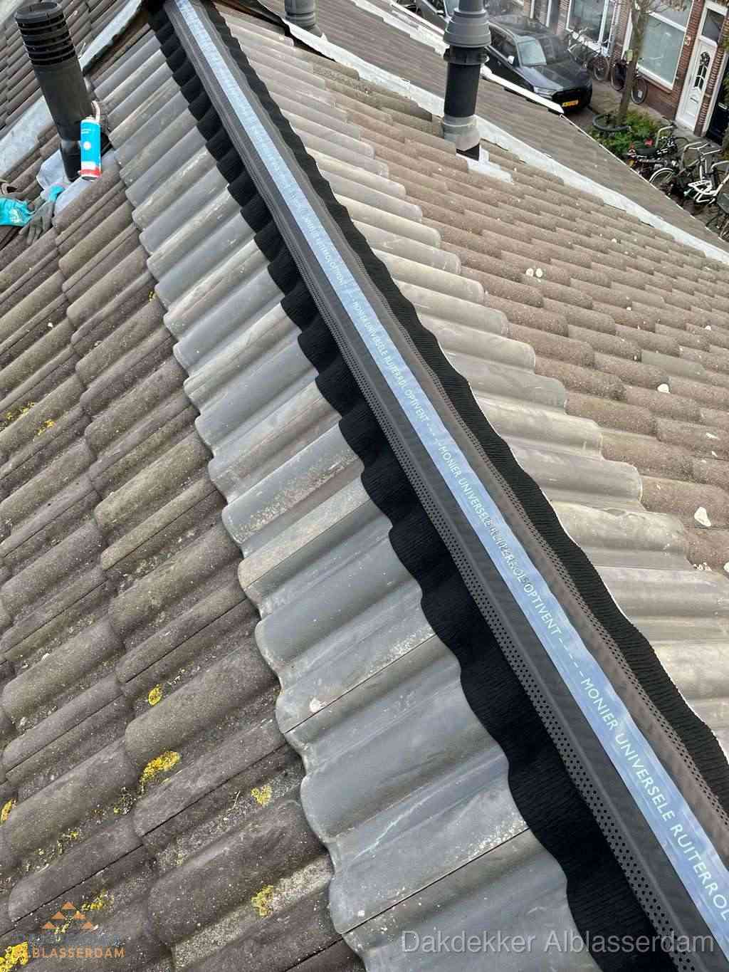 Dakrenovatie plat dak met bitumen dakbedekking in Alblasserdam